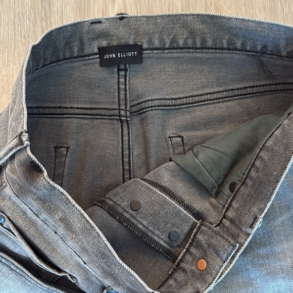 John Elliott Black Wash Jeans - Picture 3 of 6